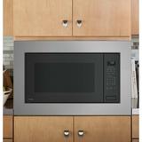 GE Profile™ 24.125" 2.2 cu.ft. 1100 - Watt Built-In Microwave w/ Sensor Cooking in Gray | 14 H x 24.125 W x 19.75 D in | Wayfair PEB7227ANDD