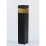 Orren Ellis Pridmore Tapered Floor Vase Wood in White/Black/Yellow | 36 H x 8 W x 8 D in | Wayfair EF95B67668B842D08A6E125397334298