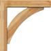 Ekena Millwork Thorton Block Bracket w/Offset Brace Wood in Brown | 30 H x 6 W x 30 D in | Wayfair BKT0604X30X30THR05RWR