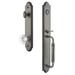 Grandeur Arc One-Piece Handleset w/ Single Cylinder Deadbolt and C Grip w/ Bordeaux Knob in Gray | 19 H x 3 W x 3 D in | Wayfair 841842