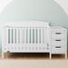 Graco Benton 4-in-1 Convertible Crib & Changer Wood in White/Yellow | 41.7 H x 29.8 W x 30.12 D in | Wayfair 04586-641