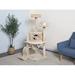 Go Pet Club 55" Whiskers Cat Tree Manufactured Wood in Brown | 55 H x 38 W x 30 D in | Wayfair F66