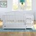 Graco Solano 4-in-1 Convertible Crib & Changer w/ Storage Wood in White/Yellow | 41.42 H x 72.44 W x 37 D in | Wayfair 04587-601