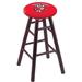 Holland Bar Stool NCAA 36" Bar Stool Wood/Plastic/Acrylic in Brown | 36 H x 19 W x 19 D in | Wayfair RC36OSDCWI-Bdg