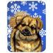 The Holiday Aisle® The Holiday Aisle Ashlynn Tibetan Spaniel Glass Cutting Board Glass | 0.15 H x 11.25 W in | Wayfair