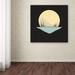 Harriet Bee 'Nighttime Frolic' Canvas Art Canvas in Black/Yellow | 14 H x 14 W in | Wayfair HBEE4015 41294012