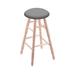 Holland Bar Stool Swivel 24" Counter Stool Wood/Upholstered/Leather in Gray | 24 H in | Wayfair RC24MTNat007