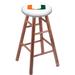 Holland Bar Stool NCAA 24" Bar Stool Wood/Plastic/Acrylic in Yellow | 24 H x 18 W x 18 D in | Wayfair RC24MSMedMia-FL