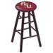 Holland Bar Stool NCAA 24" Bar Stool Wood/Plastic/Acrylic in Brown | 24 H x 18 W x 18 D in | Wayfair RC24MSDCFSU-FS