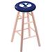 Holland Bar Stool NCAA 24" Bar Stool Wood/Plastic/Acrylic in Brown | 24 H x 18 W x 18 D in | Wayfair RC24MSNatBrigYn