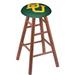 Holland Bar Stool NCAA 24" Bar Stool Wood/Plastic/Acrylic in Yellow | 24 H x 18 W x 18 D in | Wayfair RC24OSMedBaylor