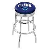 Holland Bar Stool NCAA Bar & Counter Stool Plastic/Acrylic/Leather/Metal/Faux leather in Gray | 30 H x 18 W x 18 D in | Wayfair L7C3C25Vilnva