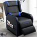 VITESSE Recliner Chair Racing Style Single Ergonomic Lounge Sofa Modern PU Home Theater Seat for Living Gaming Room Faux | Wayfair GM-SFV01