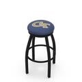 Holland Bar Stool NCAA 36" Swivel Bar Stool Upholstered/Metal in Black | 36 H x 19 W x 19 D in | Wayfair L8B2B36GATech