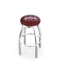 Holland Bar Stool NCAA Swivel Counter and Bar Stool Upholstered/Metal in Gray | 30 H x 18 W x 18 D in | Wayfair L8C2C30MssStU