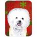 The Holiday Aisle® The Holiday Aisle Ashlynn Bichon Frise Glass Cutting Board Glass | 0.15 H x 11.25 W in | Wayfair