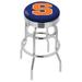 Holland Bar Stool NCAA Bar & Counter Stool Plastic/Acrylic/Leather/Metal/Faux leather in Gray | 30 H x 18 W x 18 D in | Wayfair L7C3C25Syrcse