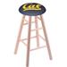 Holland Bar Stool NCAA 30" Bar Stool Wood/Plastic/Acrylic in Brown | 30 H x 18 W x 18 D in | Wayfair RC30MSNatCal-Un