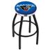 Holland Bar Stool NCAA 36" Swivel Bar Stool Upholstered/Metal in Black/Red/White | 36 H x 19 W x 19 D in | Wayfair L8B2C36MaineU