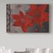 The Holiday Aisle® 'Nuit De Noel Black Red' Graphic Art Print on Wrapped Canvas Canvas | 12 H x 19 W x 2 D in | Wayfair