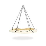 Hangout Pod Circular Family Hammock Set w/ Stand in Pink/White/Brown | 84 H x 96 W x 94 D in | Wayfair HAT18BKNW