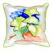 Betsy Drake Interiors Ginko Outdoor Square Pillow Cover & Insert Polyester/Polyfill blend | 12 H x 12 W x 5 D in | Wayfair SN152