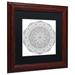 Trademark Fine Art 'Create Mandala' Framed Graphic Art on Canvas Canvas, Wood | 18.75 H x 18.75 W x 0.75 D in | Wayfair ALI3417-B1111BMF