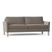 Ebern Designs Soroya 77.75" Flared Arm Sofa w/ Reversible Cushions Other Performance Fabrics in White/Blue | 33 H x 77.75 W x 36.75 D in | Wayfair