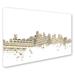 Trademark Fine Art 'Boston Massachusetts Skyline Sheet Music' Graphic Art on Wrapped Canvas Canvas | 12 H x 19 W x 2 D in | Wayfair MT0835-C1219GG