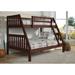 Rangel Twin Over Full Solid Wood Bunk Bed by Harriet Bee kids Wood in Brown | 61 H x 44 W x 77 D in | Wayfair 55166298EDC04A5890992A853B29A320