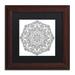 Trademark Fine Art 'Sublime Mandala' Framed Graphic Art Print on Canvas Canvas, Wood in Black/White | 0.5 D in | Wayfair ALI3413-W1111BMF