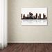 Trademark Fine Art 'Houston Texas Skyline' Graphic Art on Wrapped Canvas Canvas | 12 H x 19 W x 2 D in | Wayfair MW0020-C1219GG