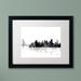 Trademark Fine Art 'San Francisco CA Skyline BG-1' Matted Framed Graphic Art on Canvas Canvas, Wood | 11 H x 14 W x 0.5 D in | Wayfair