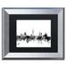 Trademark Fine Art 'Auckland NZ Skyline B&W' by Michael Tompsett Framed Graphic Art on Canvas in Black/White | 0.5 D in | Wayfair MT1057-S1114BMF