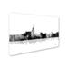 Trademark Fine Art 'Santa Fe New Mexico Skyline BG-1' Framed Graphic Art on Wrapped Canvas in Black/White | 12 H x 19 W x 2 D in | Wayfair