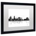 Trademark Fine Art 'Salem Oregon Skyline BG-1' Framed Graphic Art on Canvas Canvas, Wood | 11 H x 14 W x 0.5 D in | Wayfair MW0168-B1114MF