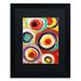 Trademark Fine Art 'Bright Bold Circles Vertical' Framed Print on Canvas Canvas, Wood | 14 H x 11 W x 0.5 D in | Wayfair AV0194-B1114BMF