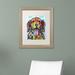 Trademark Fine Art 'Dog is Love' by Dean Russo Framed Graphic Art Canvas, Wood | 19.25 H x 23.25 W in | Wayfair ALI2592-W1114MF