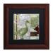 Trademark Fine Art Color Bakery 'Country Xmas Duck' - Picture Frame Graphic Art Print on Canvas Canvas | 13 H x 13 W x 0.75 D in | Wayfair