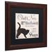 Trademark Fine Art 'Les Chats II' Framed Vintage Advertisement Canvas | 11 H x 11 W x 0.5 D in | Wayfair ALI4480-W1111BMF