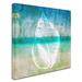 Trademark Fine Art 'Sea 4' Graphic Art Print on Wrapped Canvas Canvas | 14 H x 14 W x 2 D in | Wayfair ALI13085-C1414GG