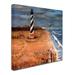 Trademark Fine Art 'Cape Hatteras & The Seagull' Print on Wrapped Canvas Canvas | 14 H x 14 W x 2 D in | Wayfair ALI15620-C1414GG