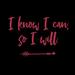 Buy Art For Less I Know I Can so I Will - Textual Art Print on Canvas in Black/Pink | 12 H x 12 W x 1.5 D in | Wayfair CAN BF6648 12x12 GW