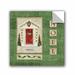 The Holiday Aisle® Avery Tillmon Traditional Christmas Wall Decal Canvas/Fabric in Green/Red | 14 H x 14 W in | Wayfair 2til046a1414p