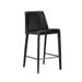 Interlude Malin 26" Counter Stool Upholstered/Leather/Metal/Genuine Leather in Brown | 38 H x 19 W x 21 D in | Wayfair 149163