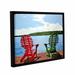 ArtWall Dockside by Ken Kirsh Framed Photographic Print Canvas in Blue/Green/Red | 8 H x 10 W x 2 D in | Wayfair 0kir004a0810f