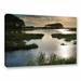 ArtWall Early Morning On Beach Drive Ii by Steve Ainsworth Photographic Print on Gallery Wrapped Canvas in Gray/Green | 8 H x 12 W x 2 D in | Wayfair