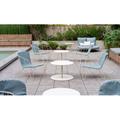 iSiMAR Olivo Lounge w/ Cushion, Polyester in Gray/White/Blue | 29.3 H x 33.4 W x 31 D in | Outdoor Furniture | Wayfair 8083_IW_PH