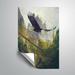 ArtWall Deathly Silent Wall Mural Vinyl in Gray/Green/White | 18 H x 12 W in | Wayfair 6Hun053a1218p