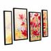 ArtWall Poppy Field by Karin Johannesson 4 Piece Framed Painting Print on Canvas Set Canvas in White | 24 H x 36 W x 2 D in | Wayfair 0joh010i2436f